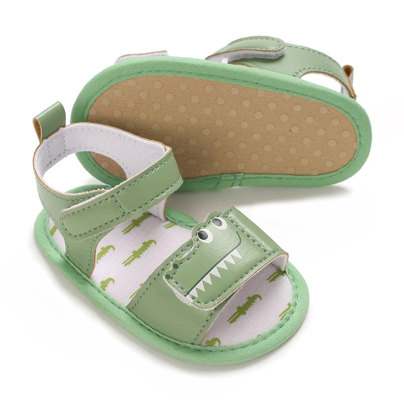 HAIZHIW Cute Cartoon 0-18M Newborn Baby Boys Summer Shoes Sandals First Walkers Newborn Shoes Casual Soft Sole Sandals