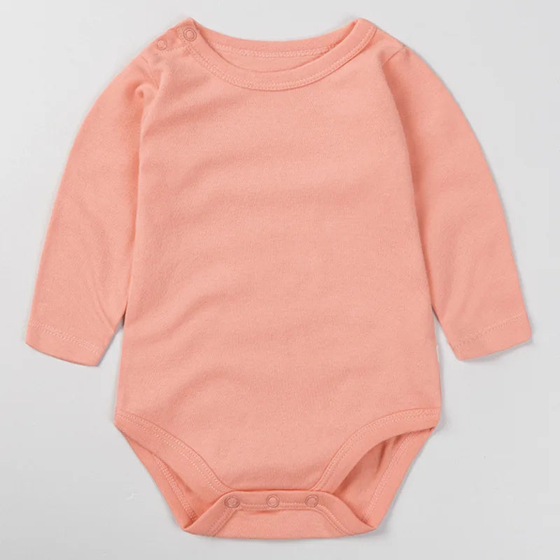 Newborn Baby Girl Rompers Boys Bodysuits Clothing Jumpsuits Long Sleeve Red Toddlers Born White Kids Bebe New Infant Costume