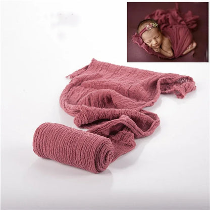 Newborn Photography Props Wrap Baby Blanket Soft Stretchable Cotton Swaddling Photography Backdrop Babies Accessories