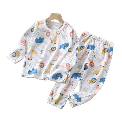 Summer toddler kids boys girls clothes sets for boys girls children clothing casual sports sets pyjamas sleeping pants