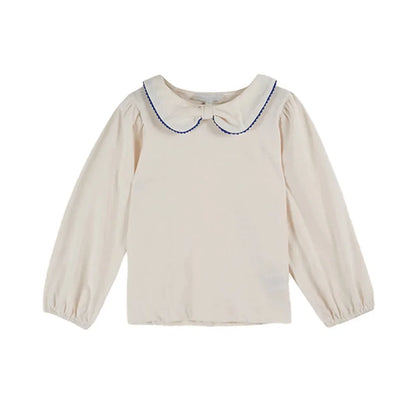 Girls' Dresses 2025 Fall New Arrivals Printed Embroidered Princess Dress Cotton Warm Girls' Jacket Peter Pan Collar Knit Sweater