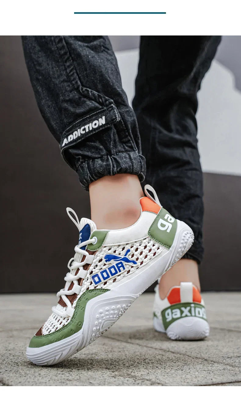 Shoes For Men Mesh Sneakers Summer Casual Breathable Sports Outdoor Hiking Tennis Running Designer Luxury Platform Loafers   (Available)