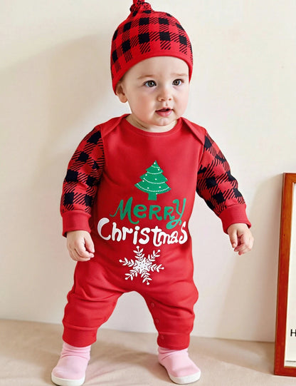 Baby  Boy Romper Newborn Clothes Long Sleeve Jumpsuit + Hat Infant Outfits Set