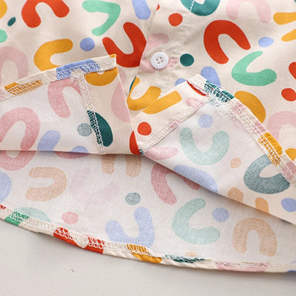 Summer Baby Boy Outfits Suit Fashion Print Kids Shirt Short Pant Sets Thin Cotton Toddler Tee Tops Children Clothes Tracksuits