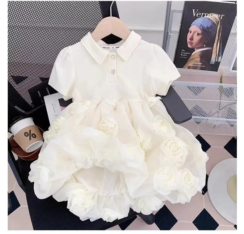 Girls Dresses Summer 2024 New Children Fashion Princess Dress For Baby Birthday Party Clothes Toddler Fashion Costume Kids 2-7Y