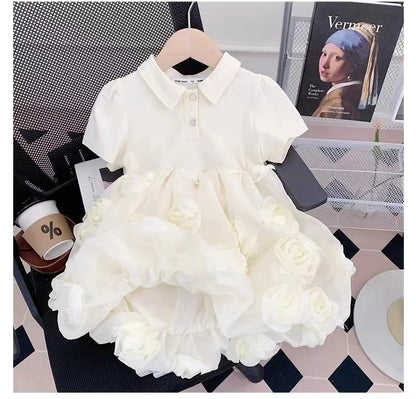 Girls Dresses Summer 2024 New Children Fashion Princess Dress For Baby Birthday Party Clothes Toddler Fashion Costume Kids 2-7Y