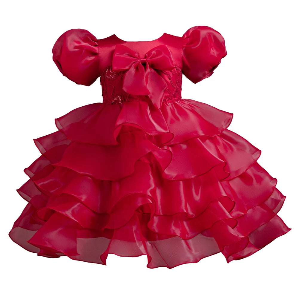 Children's Dress Children Princess Dresses Girl's Princess Pompadour Performance Party Dress