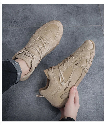 men shoes breathable non slip work shoes for male fashion sneakers outdoor walking flats skateboard sneakers (Available)