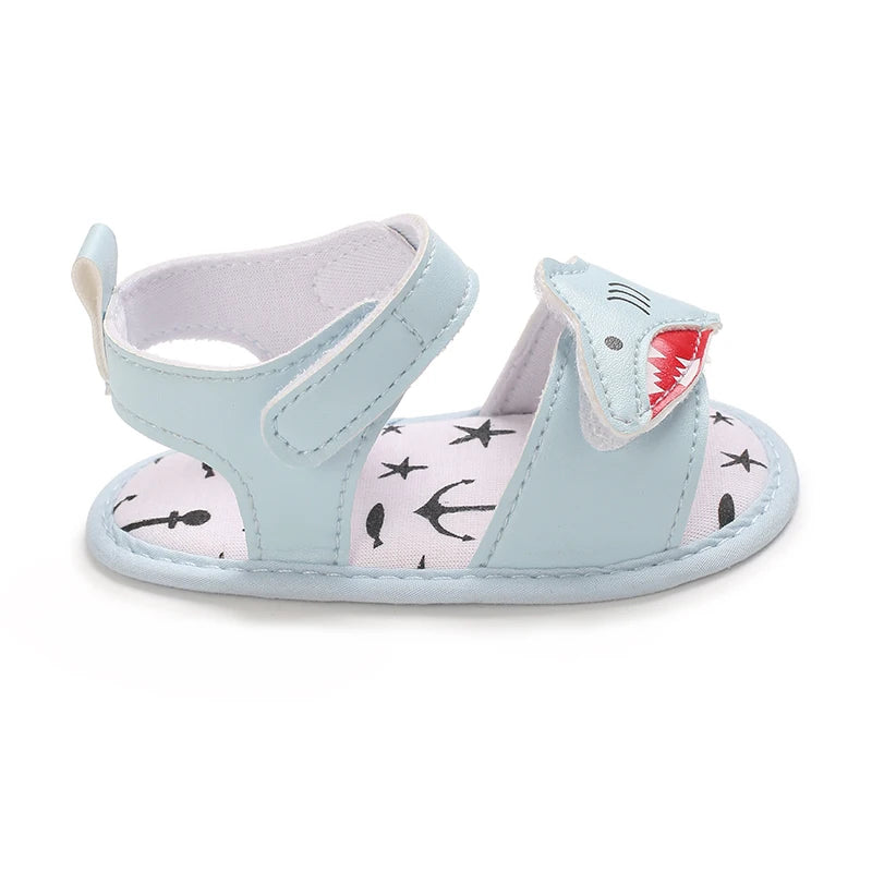 HAIZHIW Cute Cartoon 0-18M Newborn Baby Boys Summer Shoes Sandals First Walkers Newborn Shoes Casual Soft Sole Sandals