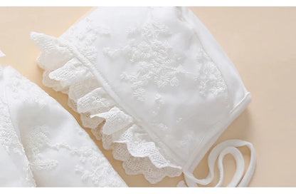 Newborn Baby Girl Dress Baptism Dress White Christening Clothes For Baby Girl Lace Vestido Bebe Robe Bapteme 3 6 9 Months