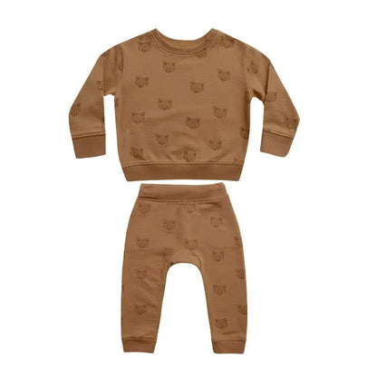 Newborn Baby Clothes Outfits Cute Cartoon Long Sleeve Top + Pants Spring Autumn Toddler Boy Homewear Suits