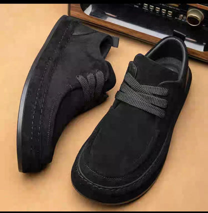 Men's Shoes Are Fashionable Brown Casual Shoes Made of Durable Suede Material Comfortable Walking Shoes Suitable for Daily Wear (Available)