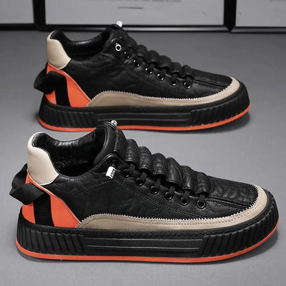 Men Sneakers Fashion Trend Luxury Brand Casual Flat Shoes Vulcanize Shoe Male Outdoors Non-slip wear-resistant Hiking Shoes 2023 (Available)