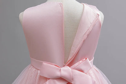 3PCS Elegant Party Dresses For Girls Fashion Lace Luxury Girl Princess Dress Children Birthday Evening Dress Wedding Prom Dress