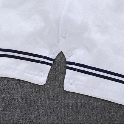 Newborn Baby Boy Clothes Playsuit Sailor Navy  Romper Short Sleeve Jumpsuit Costumes Clothes Summer Outfits Newborn Baby Clothes