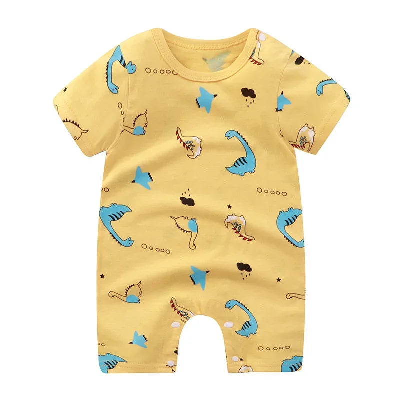 Newborn Baby Boy Clothes Bodysuit For Newborns Summer Romper Baby Girls Clothes Cotton Short Sleeved Jumpsuit