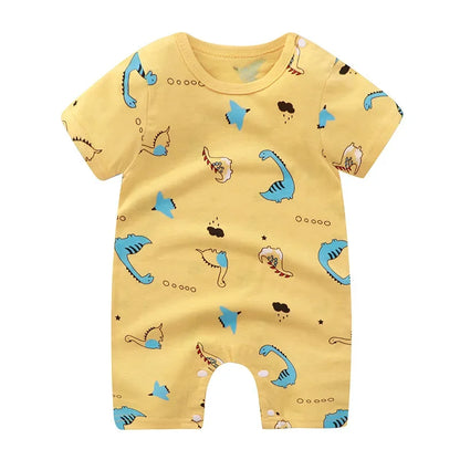 Newborn Baby Boy Clothes Bodysuit For Newborns Summer Romper Baby Girls Clothes Cotton Short Sleeved Jumpsuit
