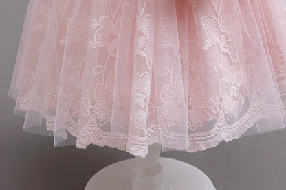 3PCS Elegant Party Dresses For Girls Fashion Lace Luxury Girl Princess Dress Children Birthday Evening Dress Wedding Prom Dress