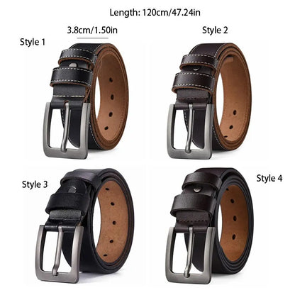 Waist Accessories Retro Men Belt Versatile Classic Casual Belts Durable Leather Belt Daily Wear