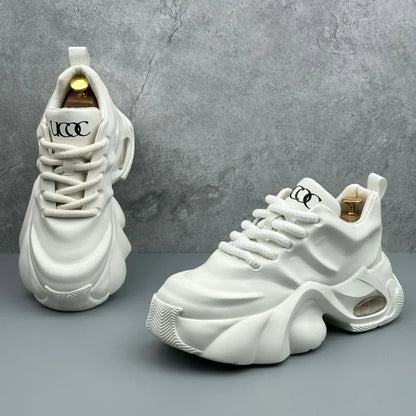 Men Shoes Designer Luxury Casual Sneakers Breathable Platform Shoes for Men Fashion Height Increasing Comfortable Non-slip Shoes (Available)