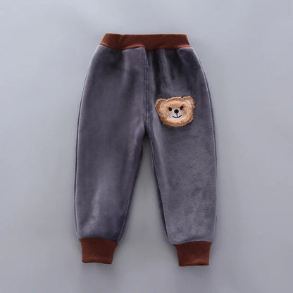 Winter Baby Boys Clothing Sets 2024 Cartoon Toddler Boys Girls Warm Hooded Coats Pants Suit Kids Thick Tracksuit Clothes Set (Stock)