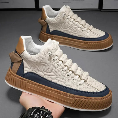 Men Sneakers Fashion Trend Luxury Brand Casual Flat Shoes Vulcanize Shoe Male Outdoors Non-slip wear-resistant Hiking Shoes 2023 (Available)