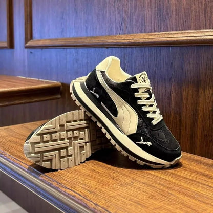 Men's shoes 2025 new summer casual sports shoes, thick-soled, height-increasing, breathable and versatile casual running shoes