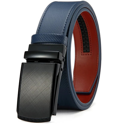DOOPAI New Mens Belt Hollow Automatic Mens Belt Genuine Leather Luxury Belt  For Men Belt Male Strap Male Metal Automatic Buckle
