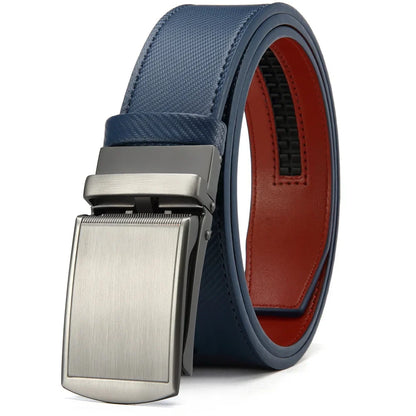 DOOPAI New Mens Belt Hollow Automatic Mens Belt Genuine Leather Luxury Belt  For Men Belt Male Strap Male Metal Automatic Buckle