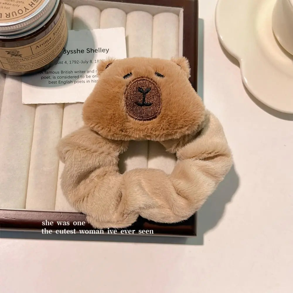 New Cartoon Capybara Hair Accessories Headwear Elastic Hair Claw Clip Barrette Hair Clip Women