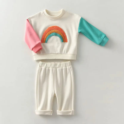 Newborn Baby Clothes Outfits Cute Cartoon Long Sleeve Top + Pants Spring Autumn Toddler Boy Homewear Suits