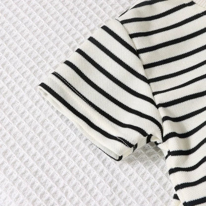 Summer Baby Boy Girls Clothes Set Children Stripe Tshirts and Shorts 2 Pieces Suit Kid Top Bottom Outfits Casual Tracksuits