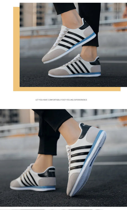 Men's Shoes Trend Casual Shoes for Men Breathable Flat Shoes Outdoor Fitness Free Sports Male Shoes Comfortable Vulcanized Shoes   (Available)
