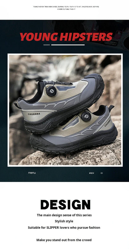 2025 New Men's Shoes Work Sports Shoes Fashionable Casual Shoes Comfortable Multi-functional Low Top Shoes Outdoor Hiking Shoes