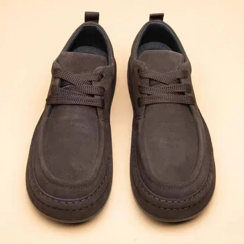 Men's Shoes Are Fashionable Brown Casual Shoes Made of Durable Suede Material Comfortable Walking Shoes Suitable for Daily Wear (Available)