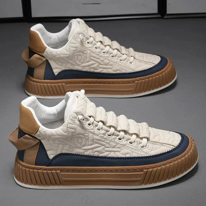 Men Sneakers Fashion Trend Luxury Brand Casual Flat Shoes Vulcanize Shoe Male Outdoors Non-slip wear-resistant Hiking Shoes 2023 (Available)