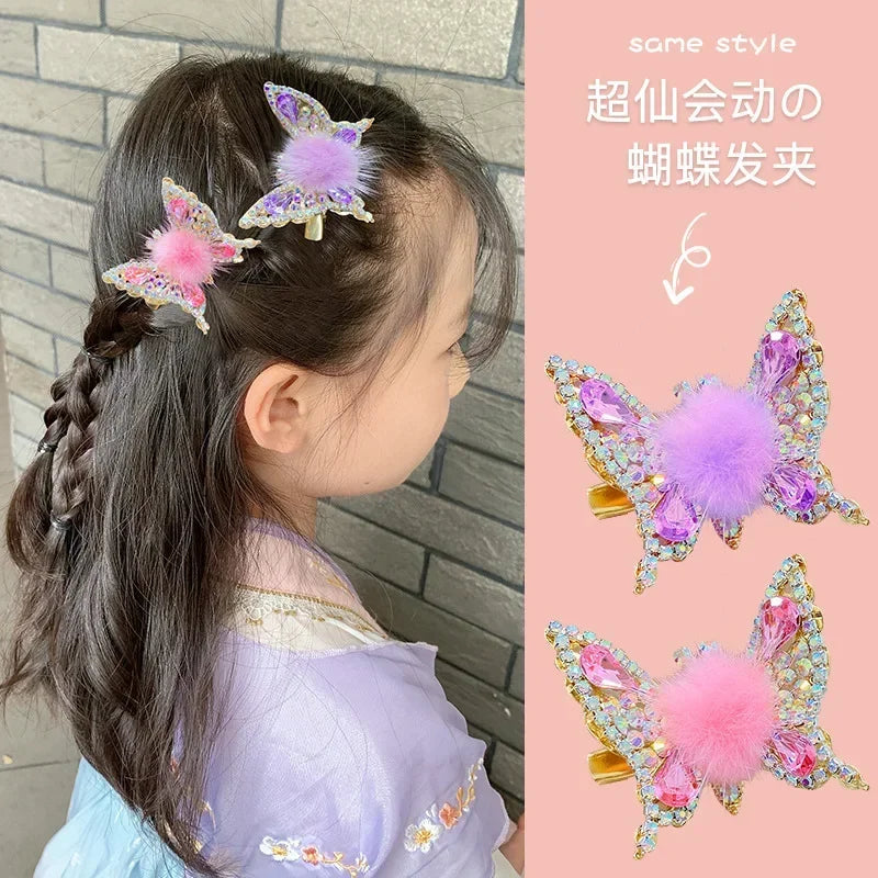 Clip Hair Accessories for Girls Butterfly Kids Bows Haar Clip Pins Pince Cheveux Cute Bands Star Barette Cheveux Fille Korean