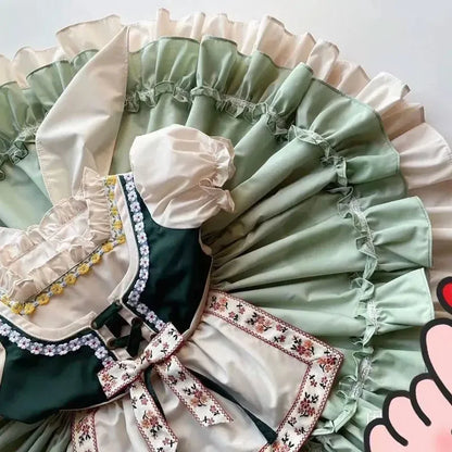 Girl Turkey Princess Lolita's Dress Festliche Kleider Mädchen  Flower Girl Dresses for Weddings Kids Dresses for Girls Eid Dress