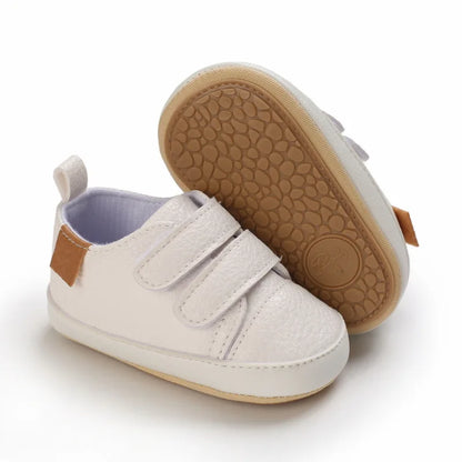 Classic Newborn Baby Shoes White Casual Shoes Boys Girls Shoes Fashion Sneakers Soft Sole Non-Slip Toddler Shoes First Walkers