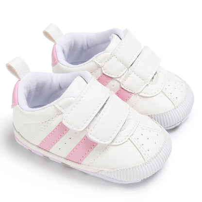 Newborn Baby Shoes Boys' and Girls' Infant Sports Shoes First Walker Classic Fashion Soft Sole Non slip Baby Walking Shoes