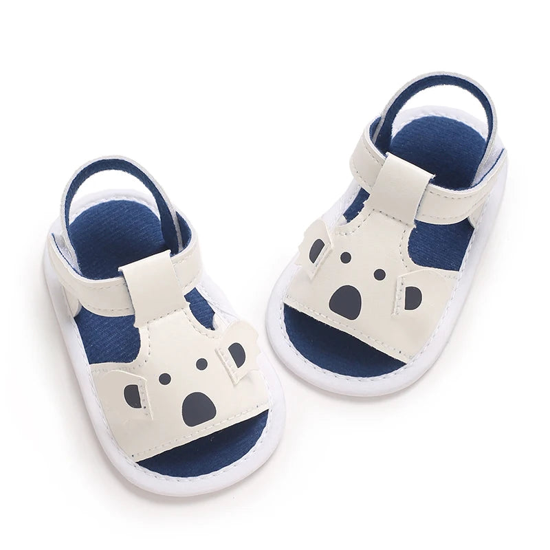 HAIZHIW Cute Cartoon 0-18M Newborn Baby Boys Summer Shoes Sandals First Walkers Newborn Shoes Casual Soft Sole Sandals