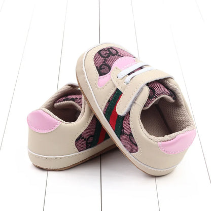Newborn Infant Girls and Boys Sneakers Recreational Baptism Non-Slip Walking Shoes Fashionable 0-18M Casual Sports Shoes