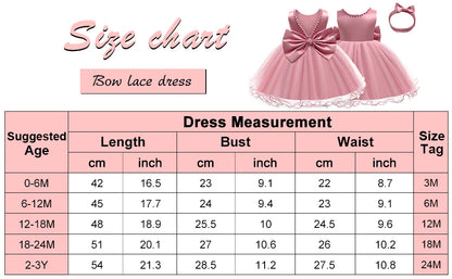 2024 Newborn Dress For Girls Kids Baptism Dresses Baby Girls 1st Birthday Wedding Princess Dress For Bridesmaids Infant Vestidos
