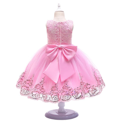 Girls Party Dresses 1st Birthday Baby Girl Princess Dress For Christening Flower White Wedding Dress Halloween Children Clothing