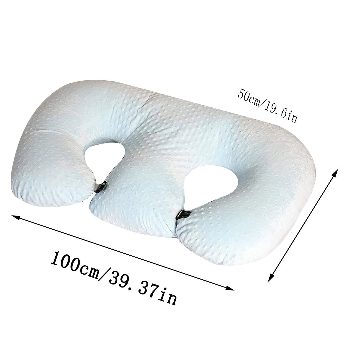 2025 New Baby Cushion, Newborn Feeding Bed Multifunctional  For Twins, Gray