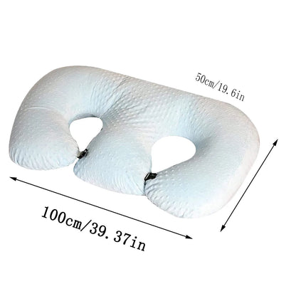 2025 New Baby Cushion, Newborn Feeding Bed Multifunctional  For Twins, Gray