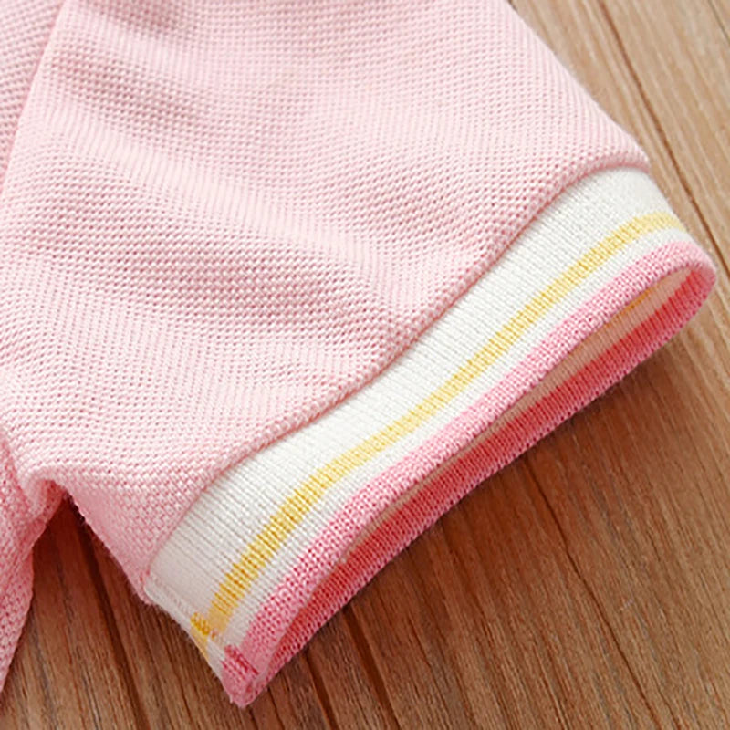 Party Dress Children's Clothing 2025 Baby Girls Pink Dresses Cartoon Rainbow Summer Holiday Dresses Kids Clothes
