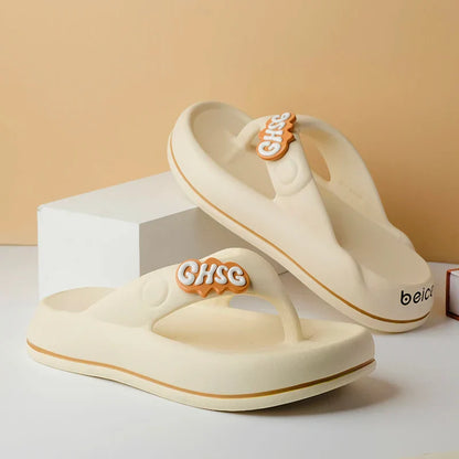 Solid Color Non-slip Leisure Couple Slippers Women Summer Beach Slippers Outdoor Women Flip Flops Breathable Beach sandals women (Available)