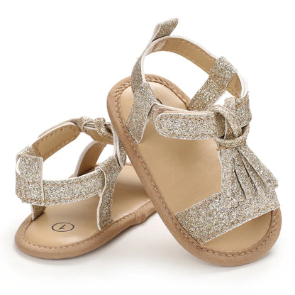 VALEN SINA 0-18M Newborn Baby Girls Summer Shoes Sandals First Walkers Newborn Shoes Casual Soft Sole Sandals Toddler Shoes (Available)