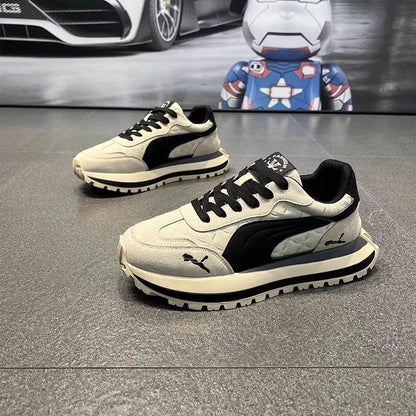 Men's Sneakers Shoes for Men Platform Sports Shoes Sports and Leisure Casual Sneaker Non-slip Fashion Wear-resistant Loafers(Available)